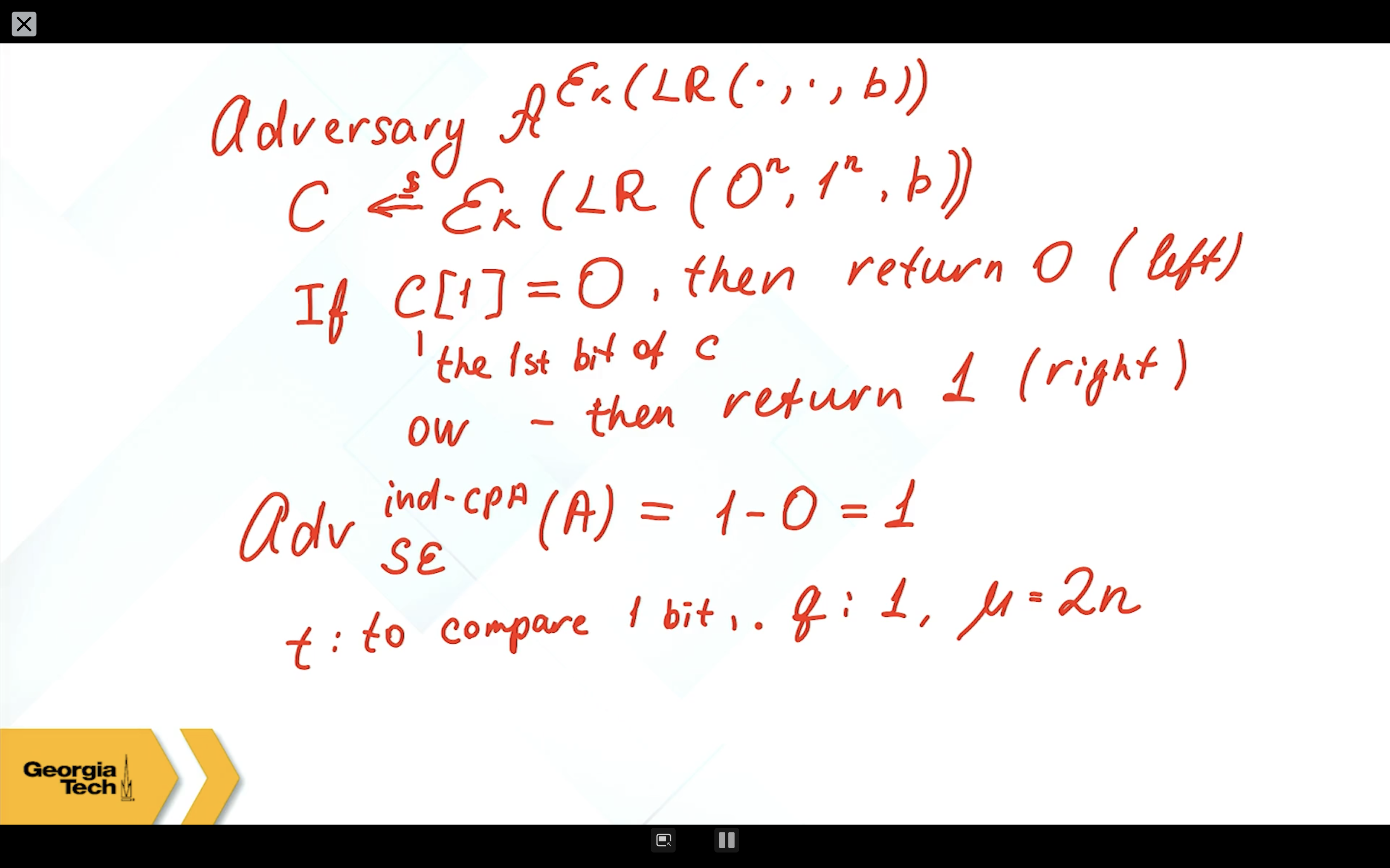 How to prove a scheme is not secure